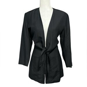 KENZO Vintage Silk / Linen Single Button Blazer